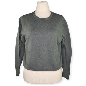 Banana Republic Merino Wool Crewneck Sweater Olive Green